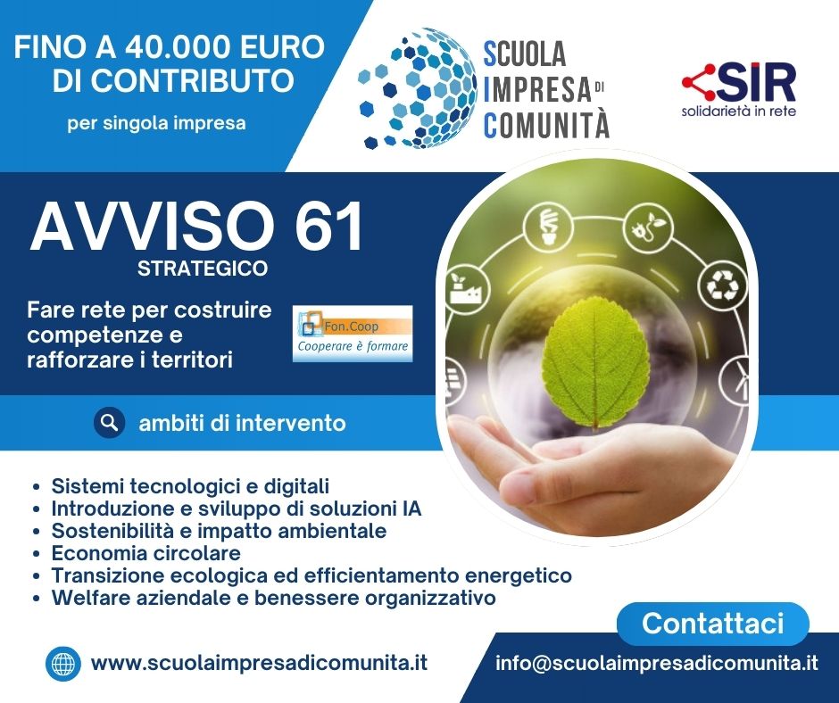 FONCOOP AVVISO 61 FONCOOP AVVISO 61