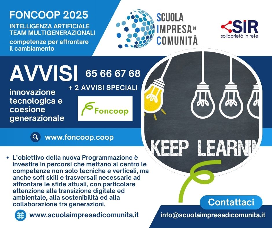 FONCOOP Avvisi 2025